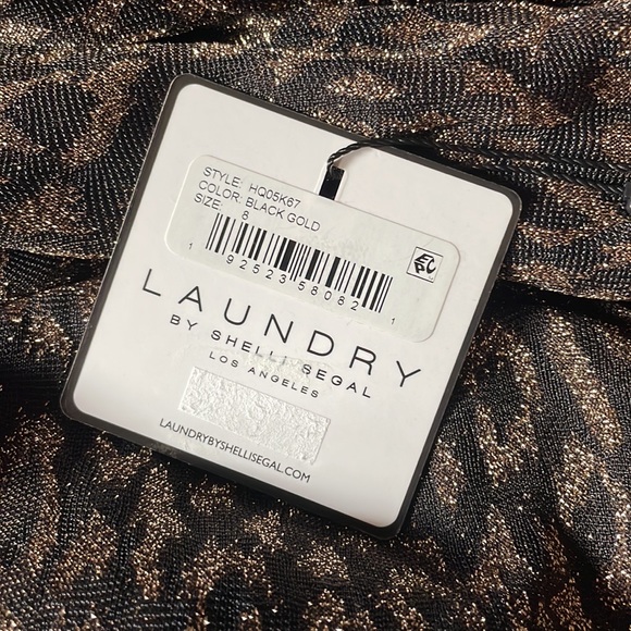 Laundry Leopard Runched Slip Midi Dress NWT - Picture 14 of 16